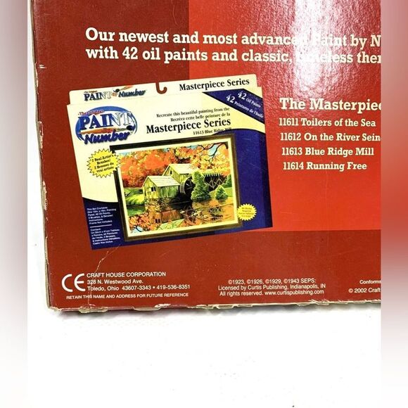 Vintage Paint By Number Norman Rockwell Saturday Evening Post PUPPY LOVE NIB - Picture 5 of 9